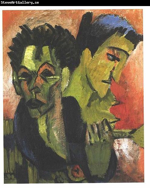 Ernst Ludwig Kirchner Douple-selfportrait